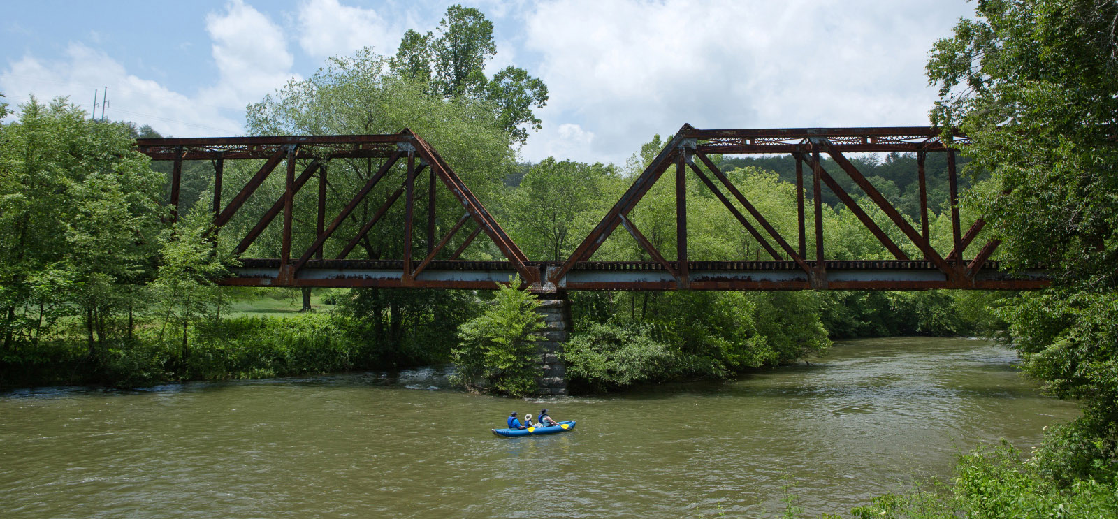 Kayaking on the Toccoa River in Blue Ridge, Georgia