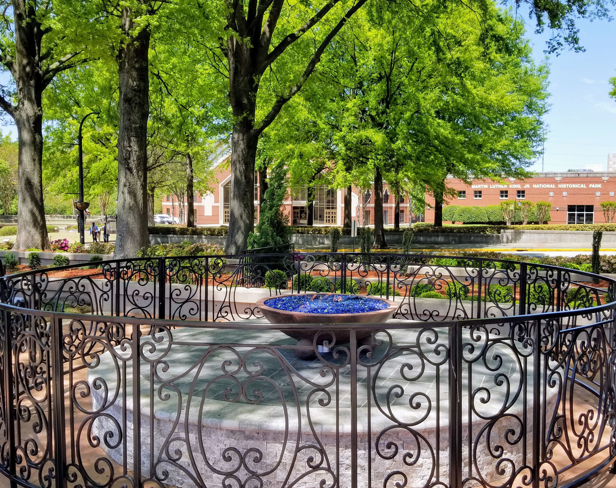 The eternal flame at the Martin Luther King Jr. National Historical Park in Atlanta