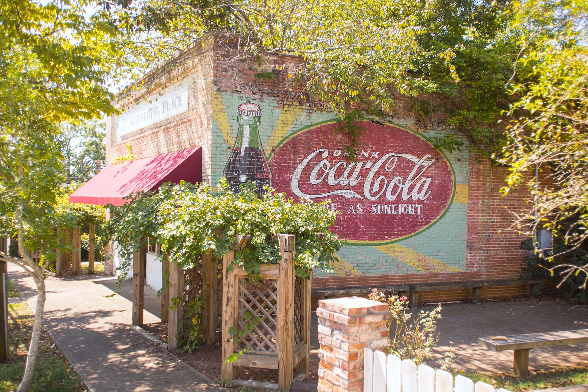 Coca-Cola mural at Doc Spire's Gathering Place in LaGrange, Georgia