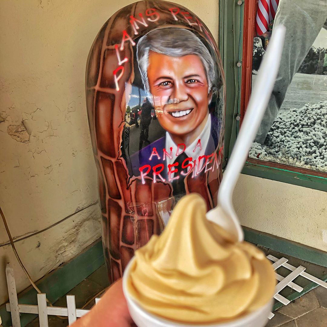 Peanut ice cream in Plains. Photo by @jcolbymoore