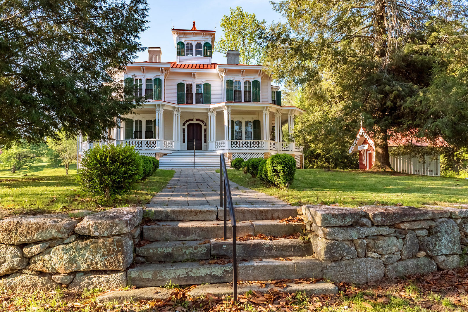 Exterior of Hardman Farm in Sautee Nacoochee, Georgia