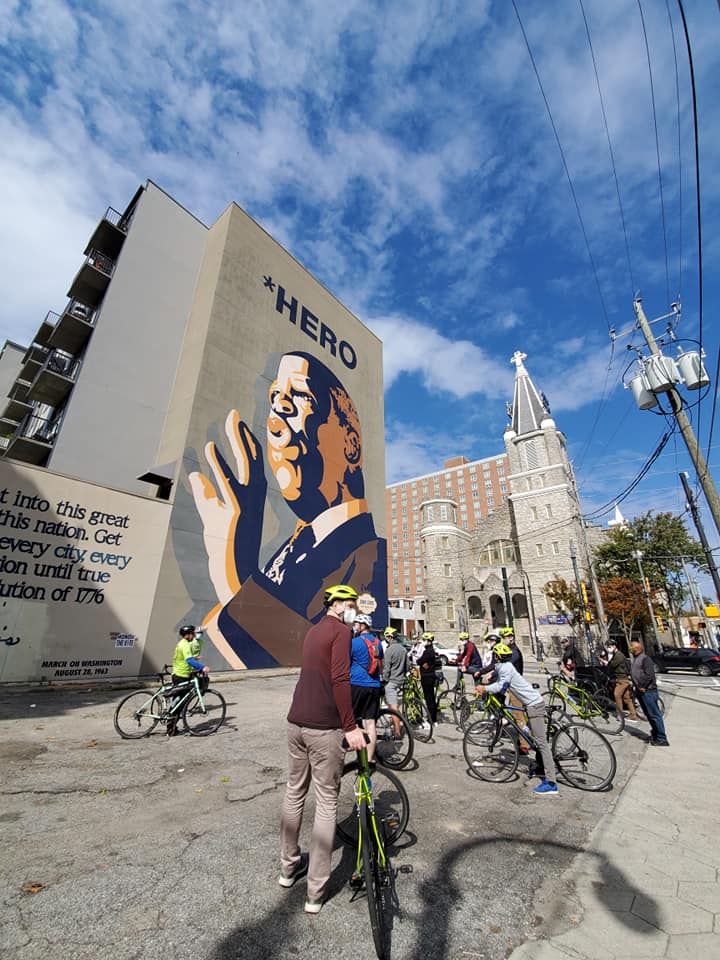 John Lewis mural in Atlanta's Sweet Auburn District