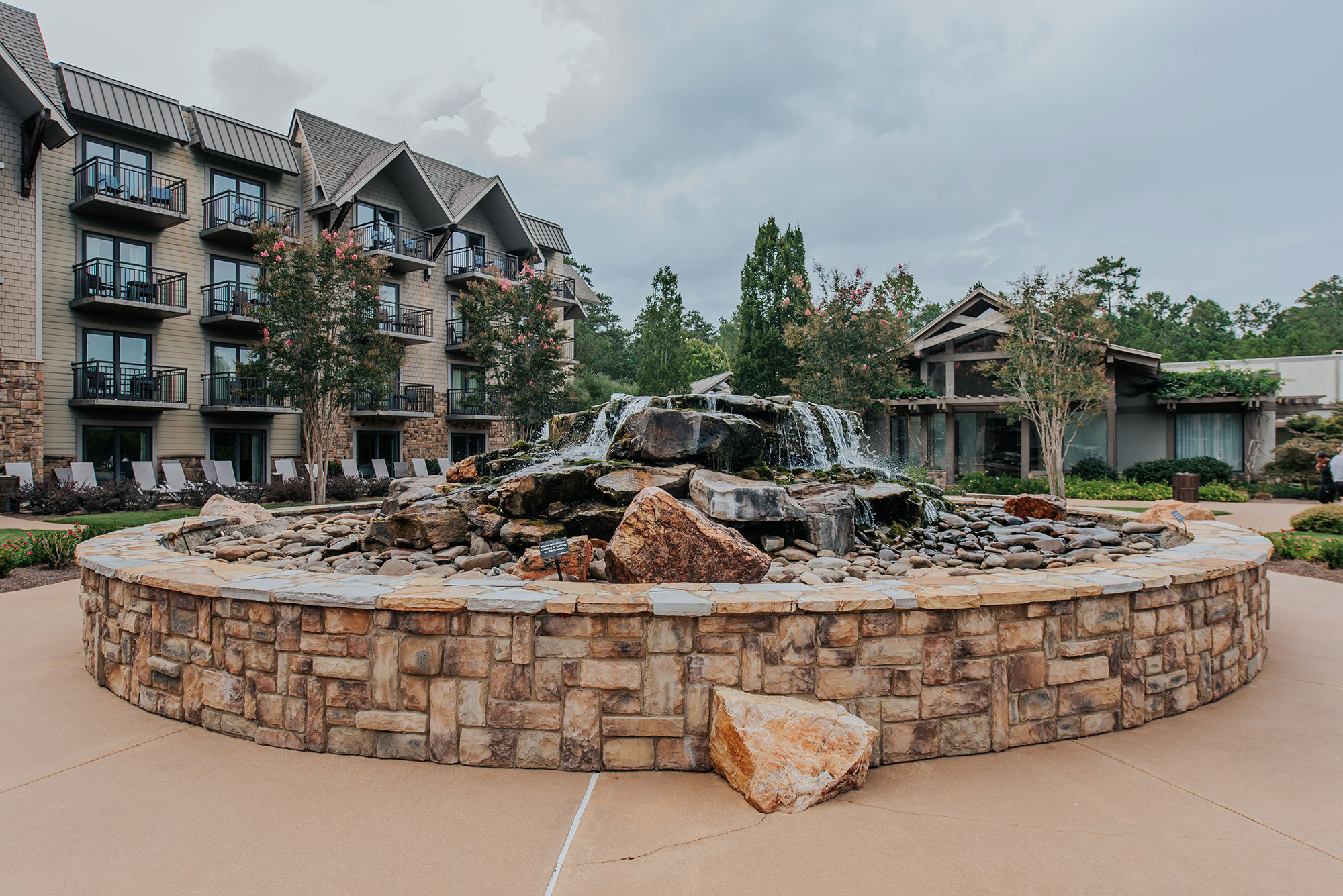 Fountain at the Lodge & Spa at Callaway Resort & Gardens in Pine Mountain, Georgia
