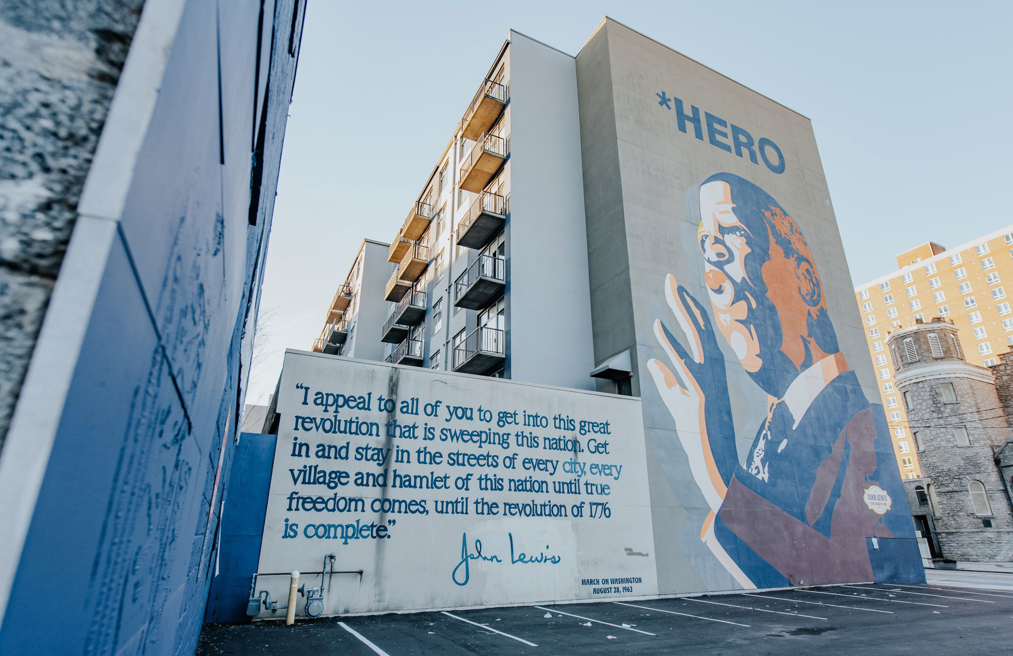 John Lewis mural in Atlanta, Georgia. Photo by @gcalebjones