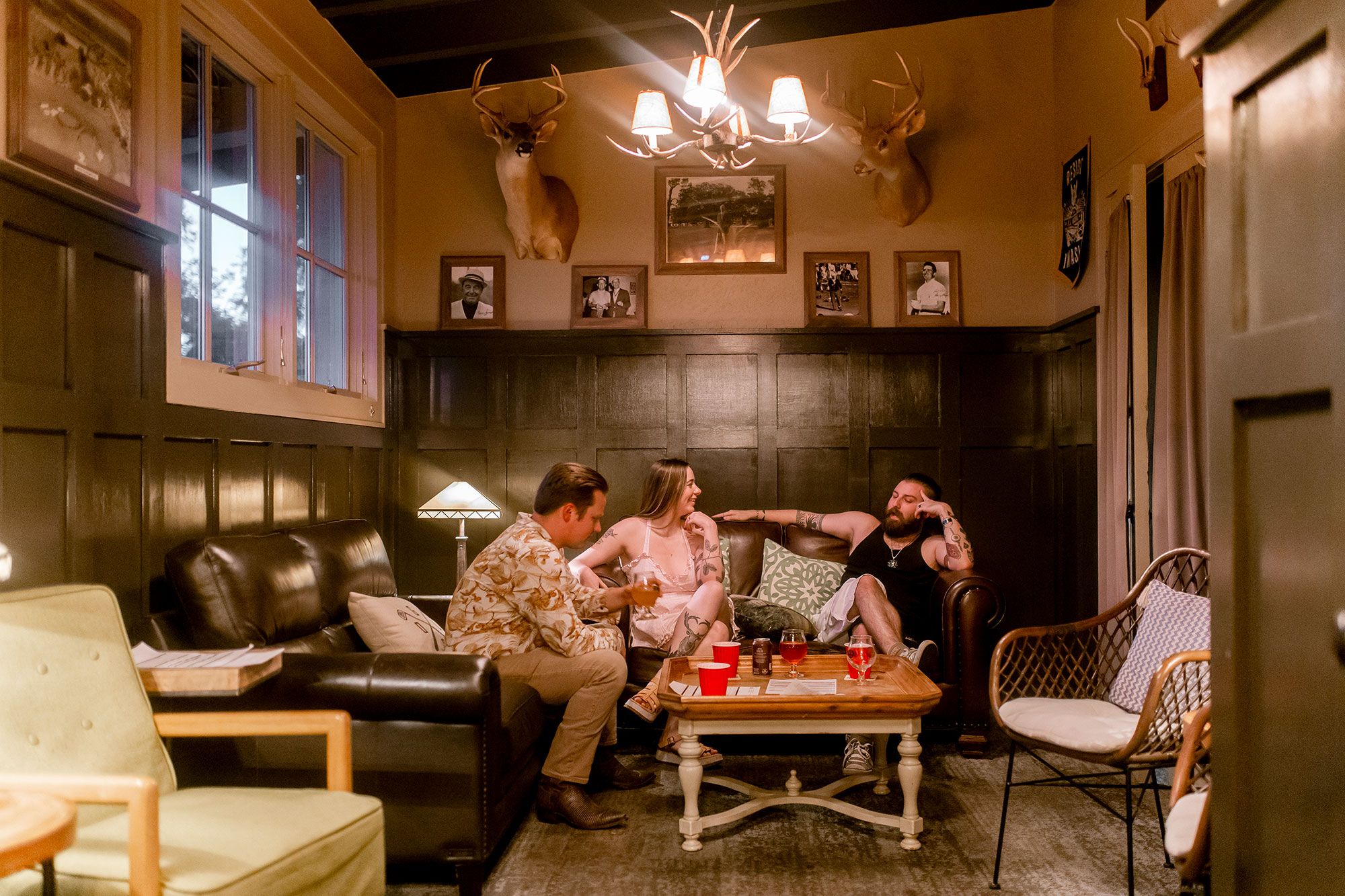 Group relaxing at Arsenal Tap Room in Augusta, Georgia