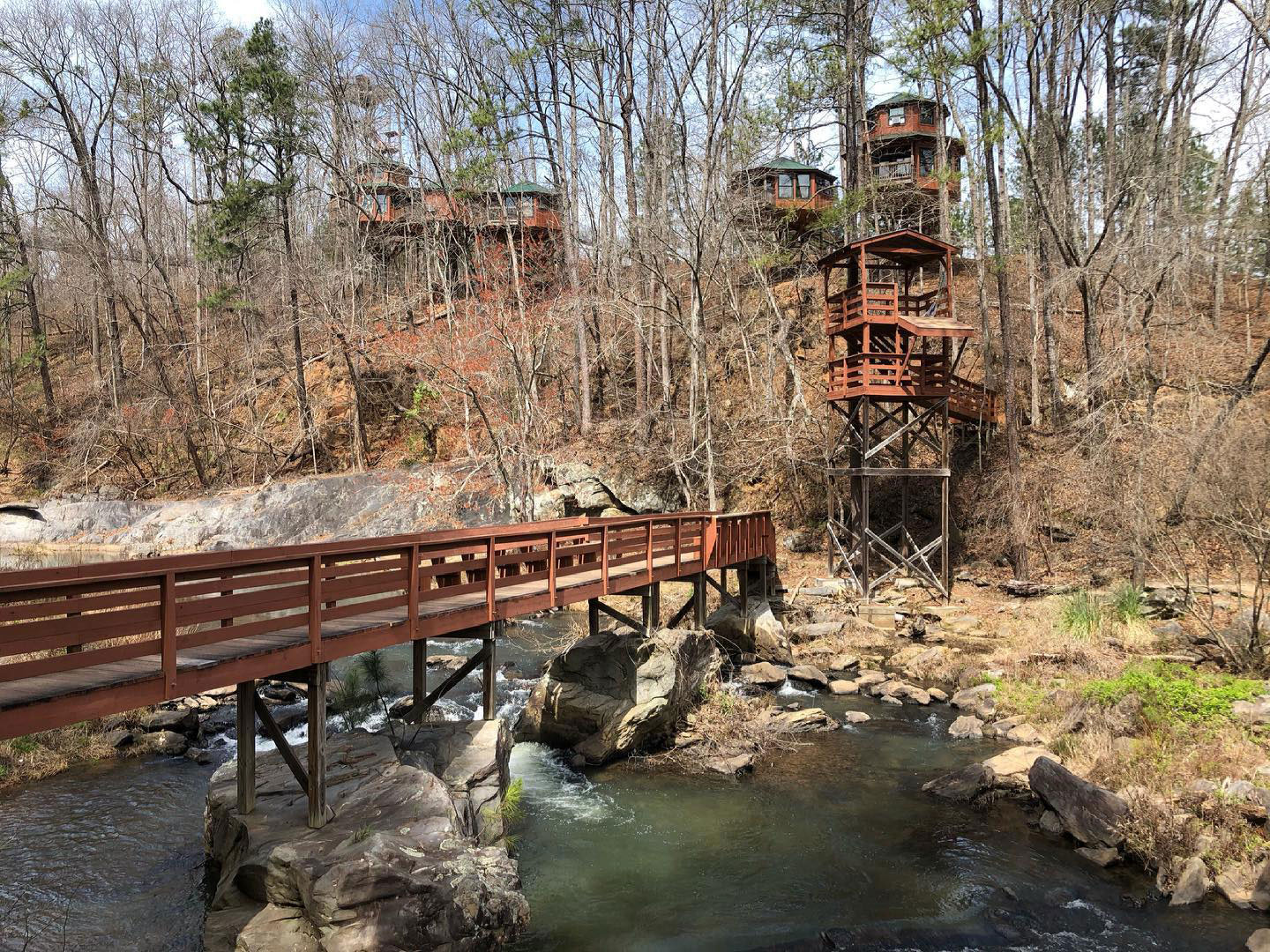 Treehouses at Banning Mills in Whitesburg, Georgia