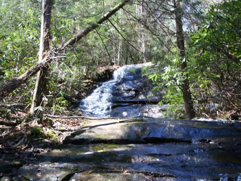 Waterfall on the Benton MacKaye Trail in Blue Ridge, Georgia