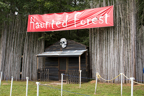 Entrance to the Scream Zone at Buford Corn Maze