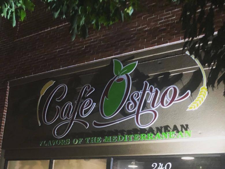Cafe Ostro Dalton - sign photo