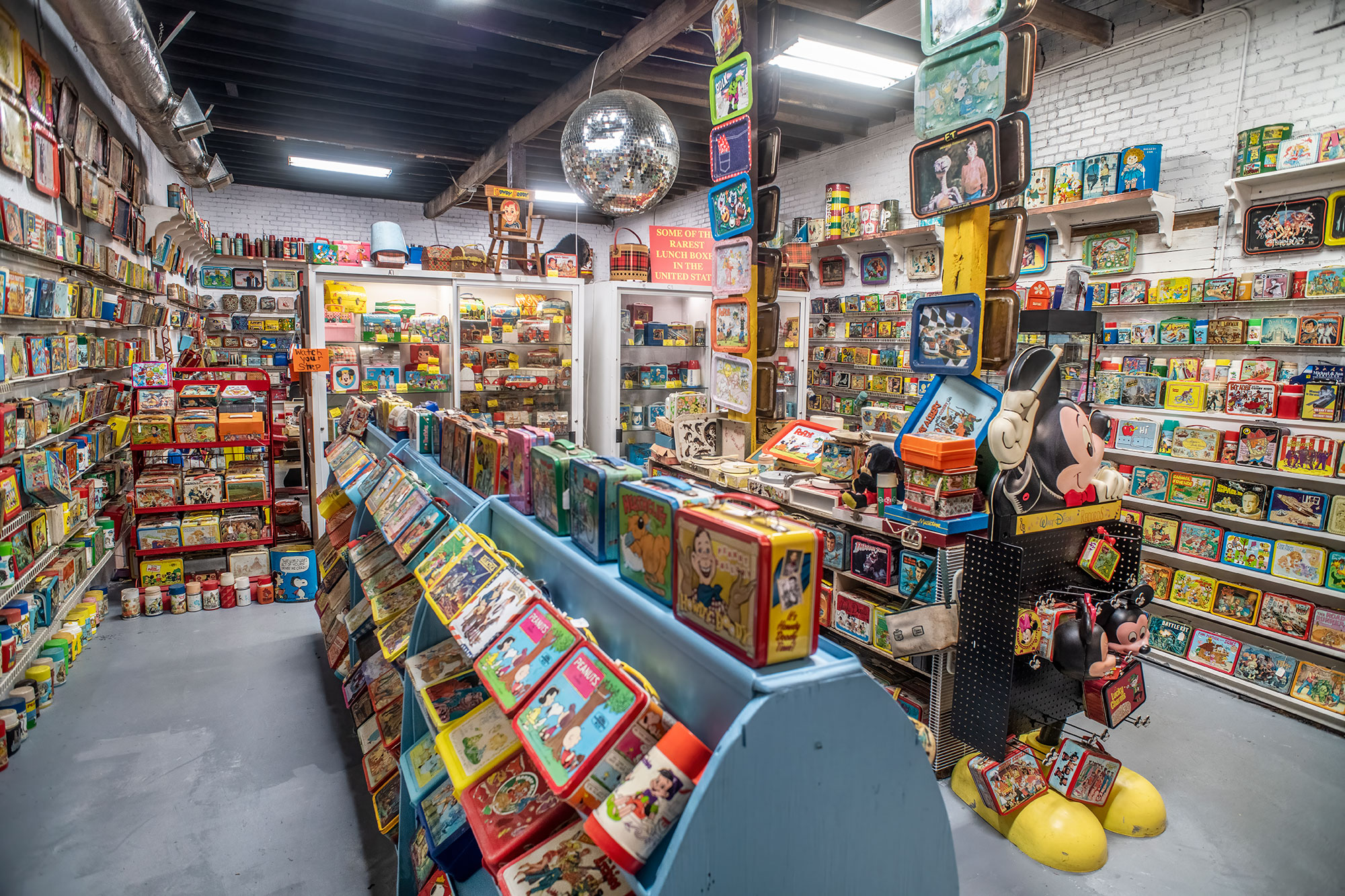 Lunchboxes and more on display at the Lunchbox Museum in Columbus, Georgia