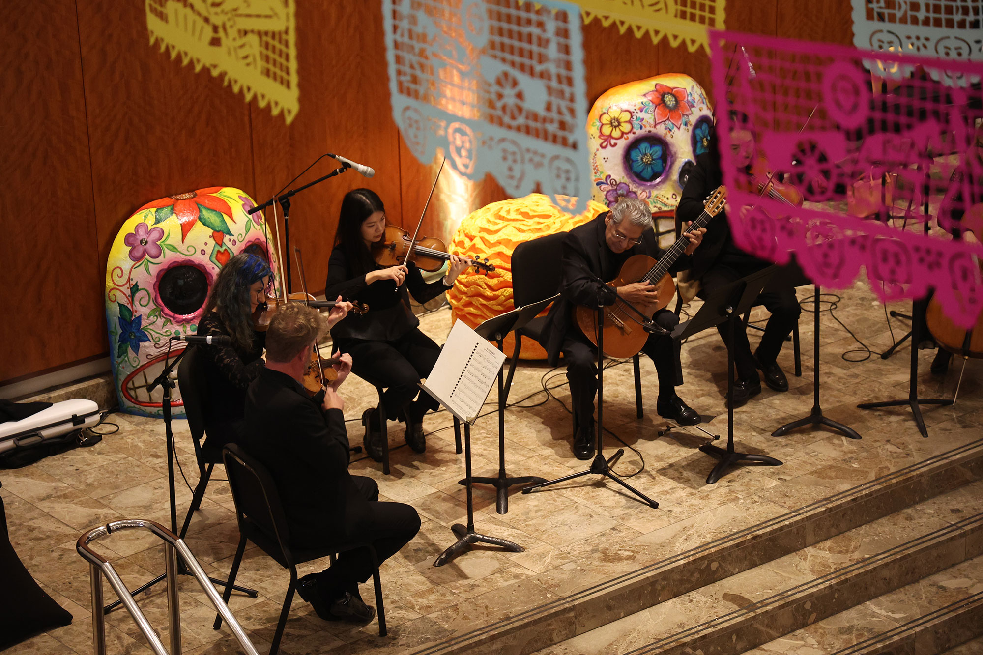 Atlanta Symphony Orchestra performing at Día de los Muertos Festival at Woodruff Arts Center in Atlanta, Georgia