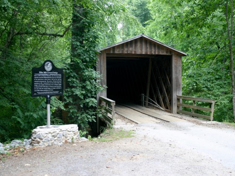 Elder Mill Covered Bridge in Watkinsville, Georgia