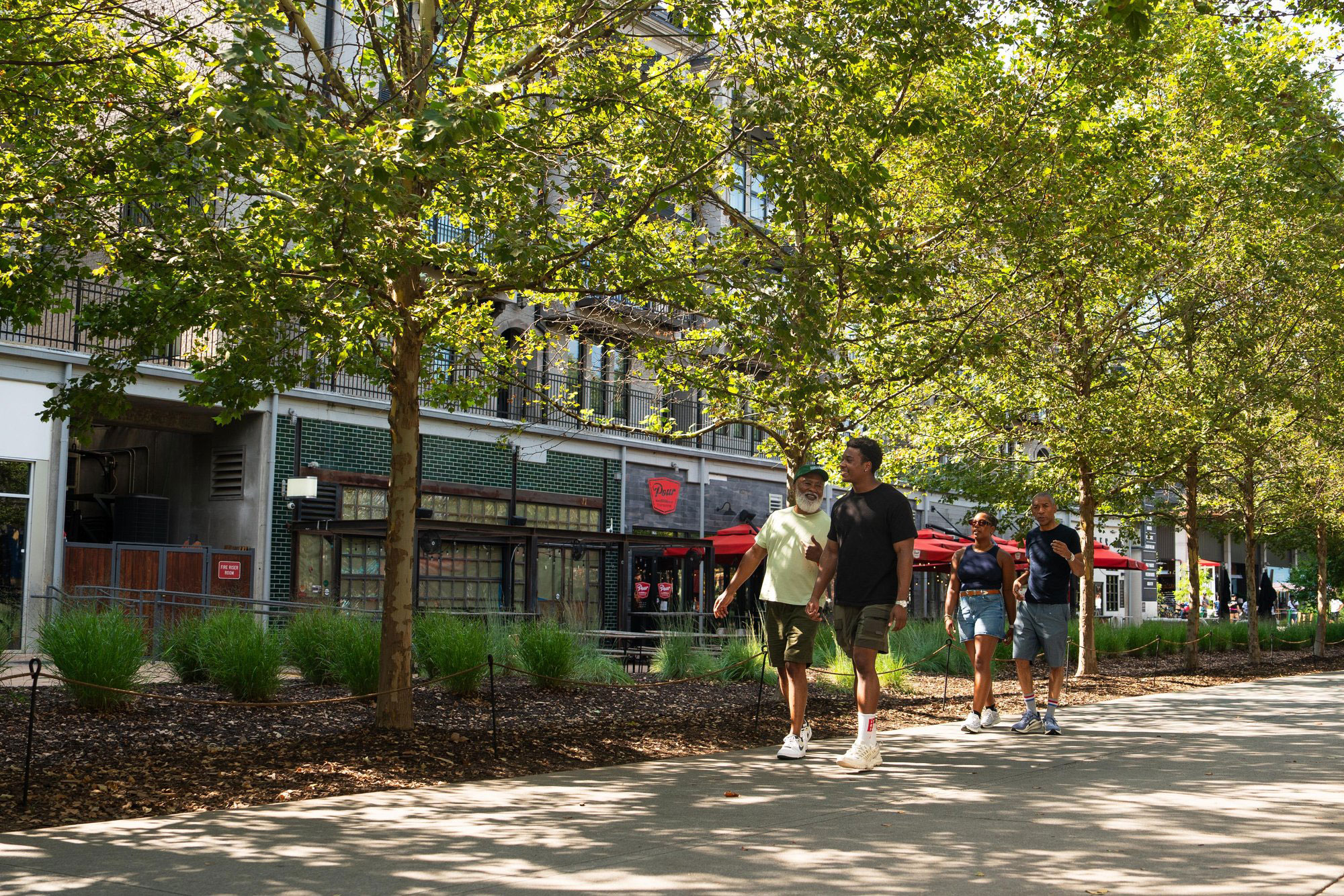 Family walking on the Atlanta Beltline Eastside Trail