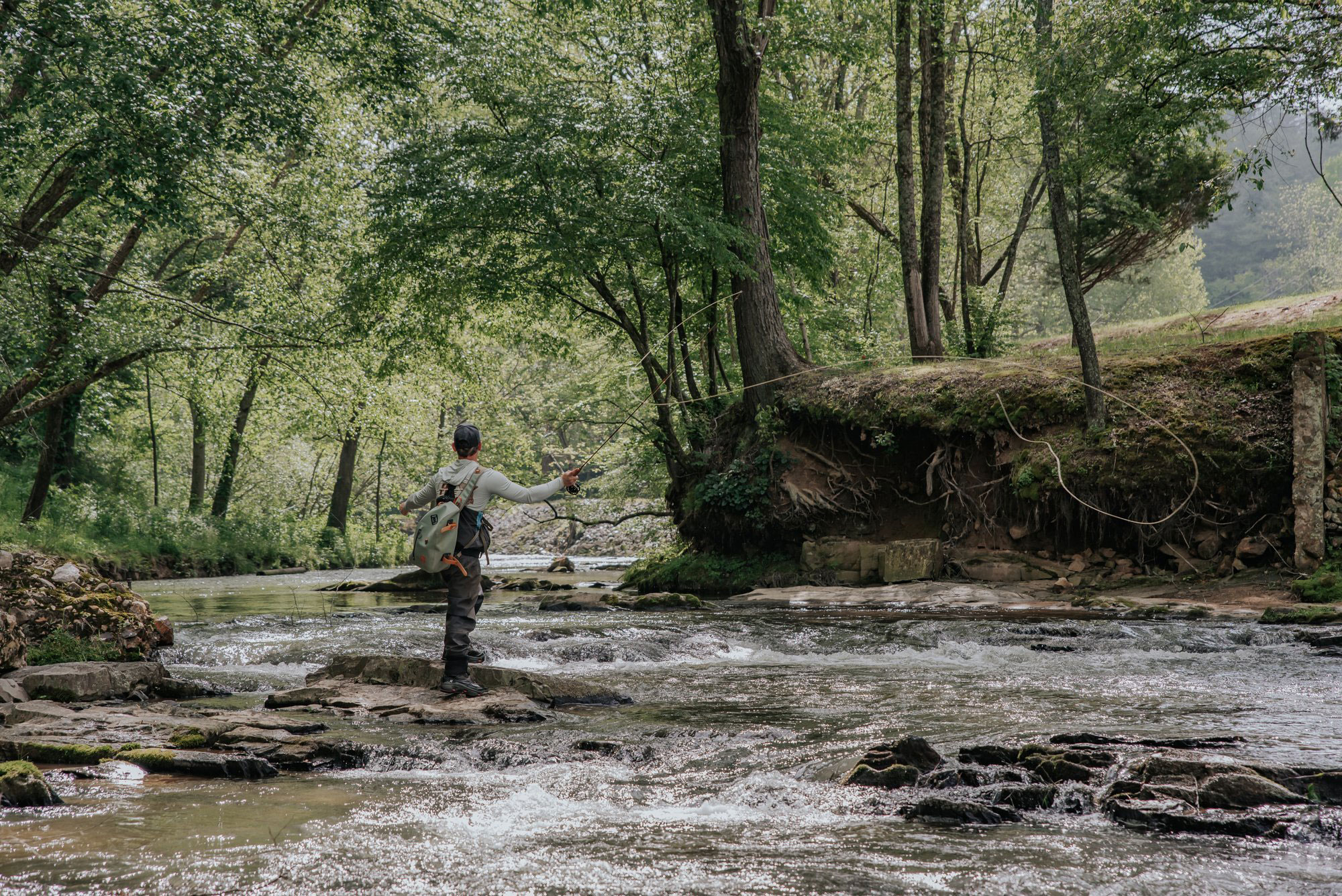 Fly fishing with On the Fly Excursions in Blue Ridge, Georgia