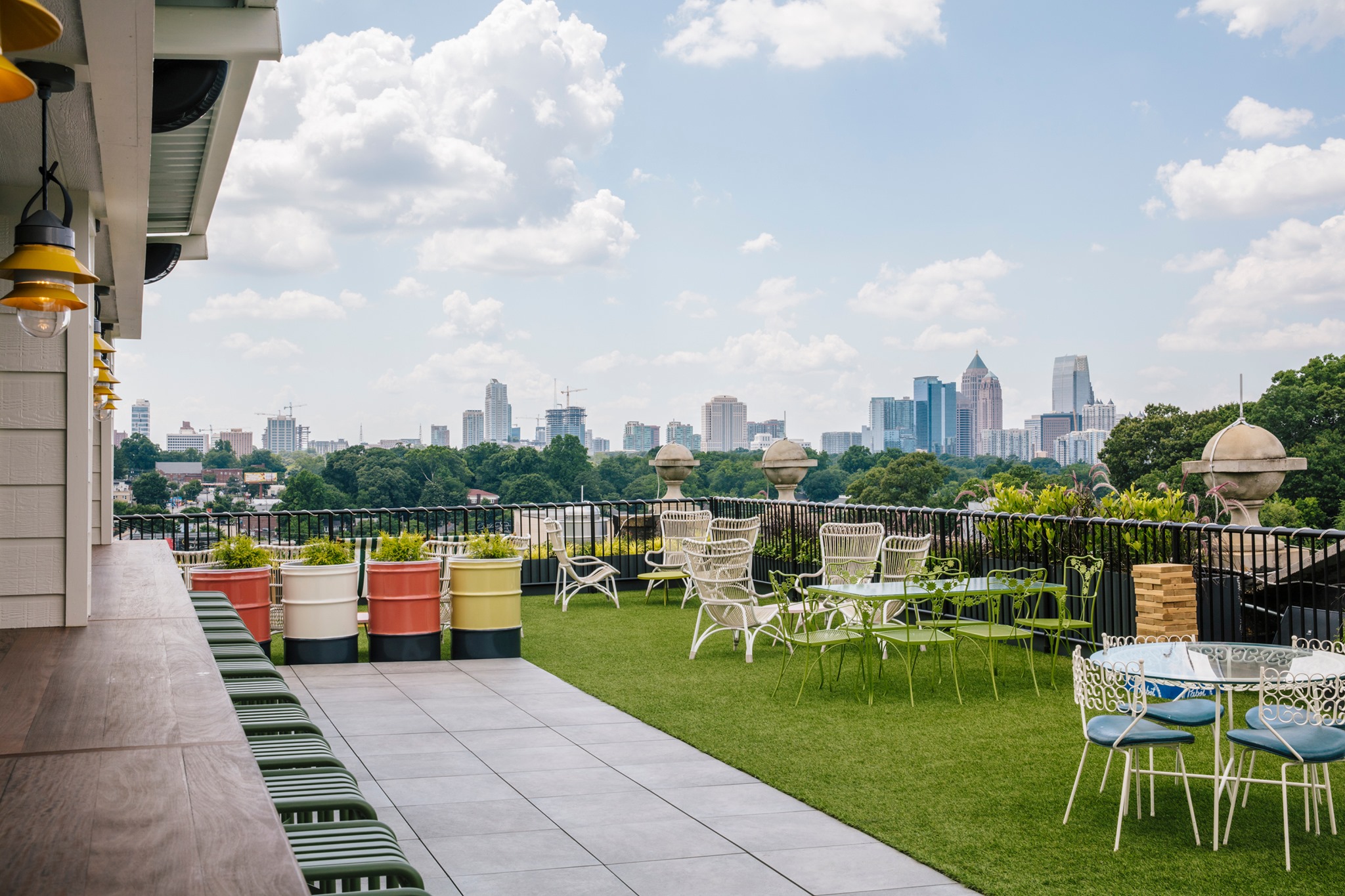 Rooftop bar at Hotel Clermont in Atlanta, Georgia