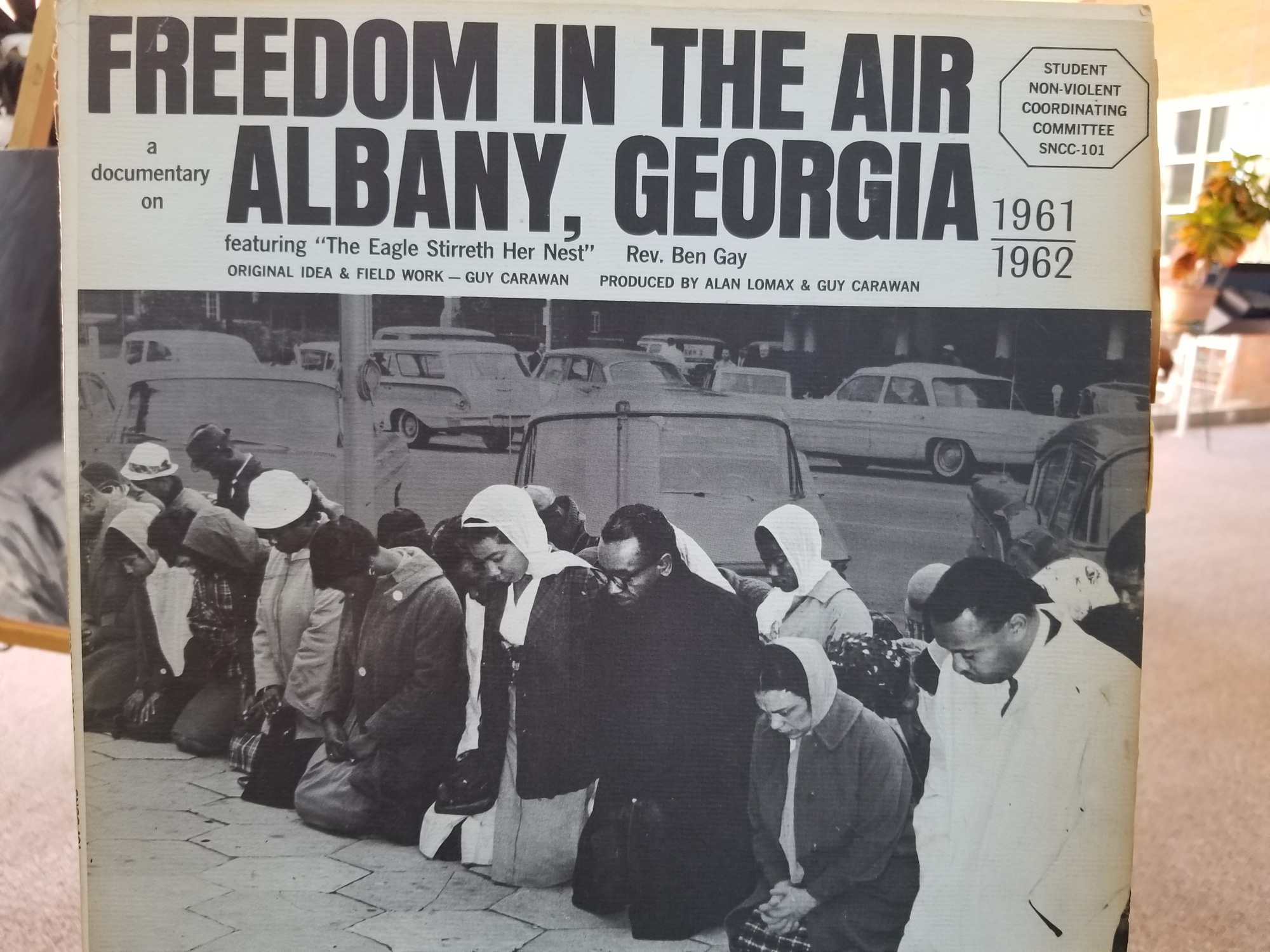 Newspaper coverage of the Albany Movement. Photo by Kalin Thomas