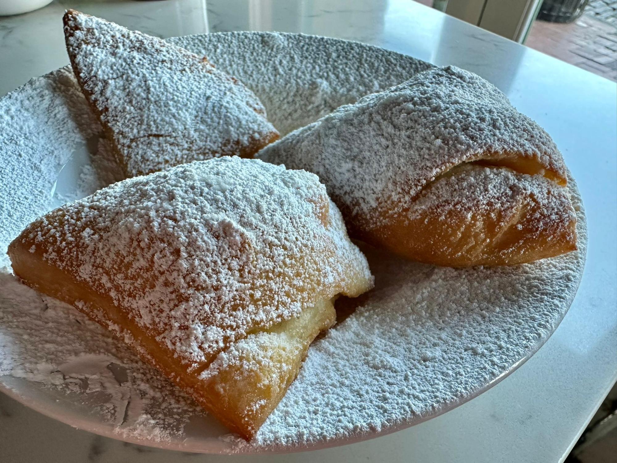 Plate of beignets