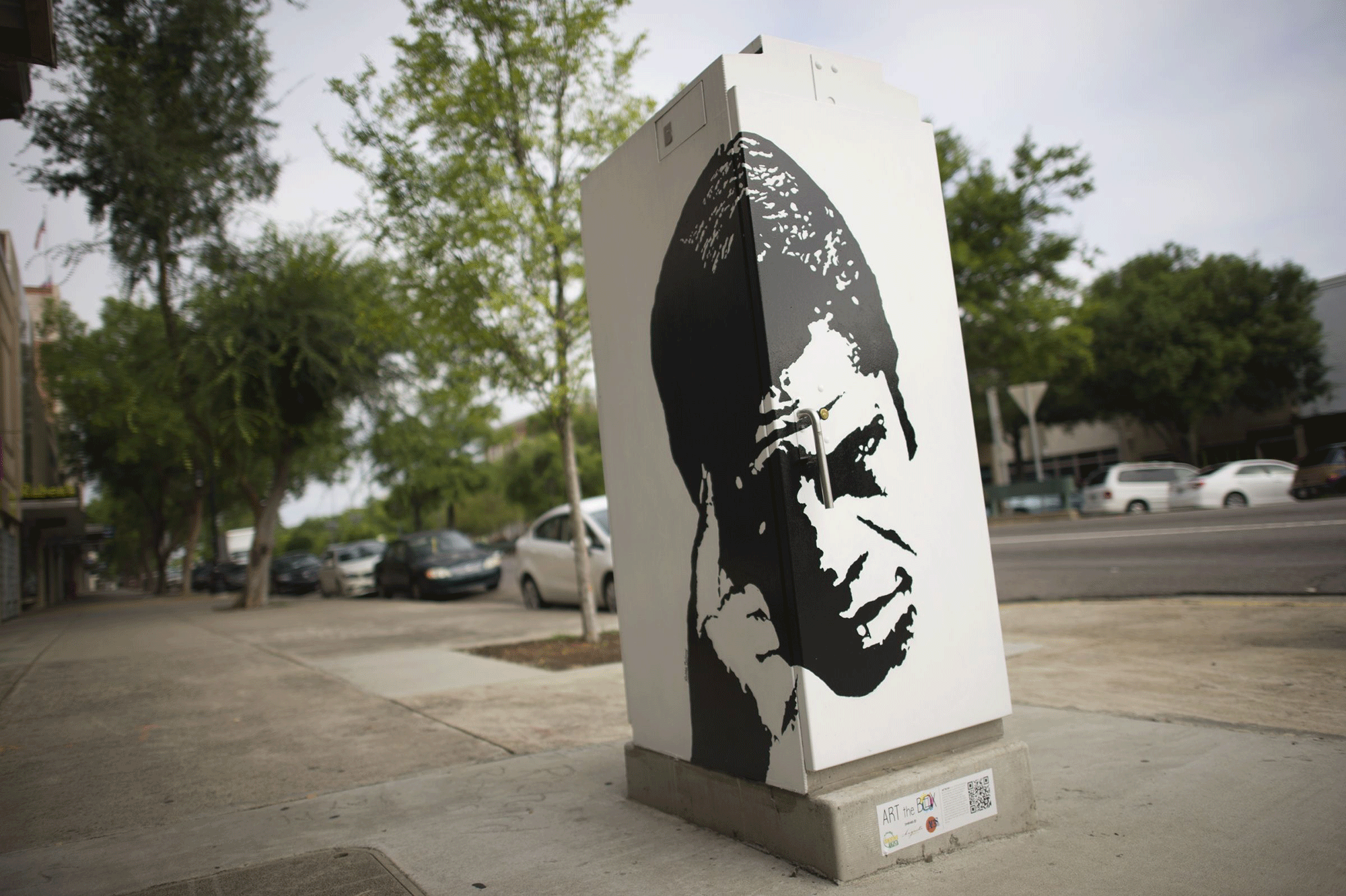 James Brown image in downtown Augusta, Georgia