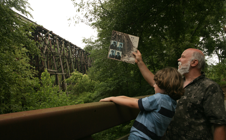 Murmur railroad trestle in Athens, Georgia
