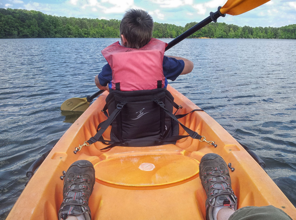 Kayaking at Sweetwater Creek State Park in Lithia Springs, Georgia