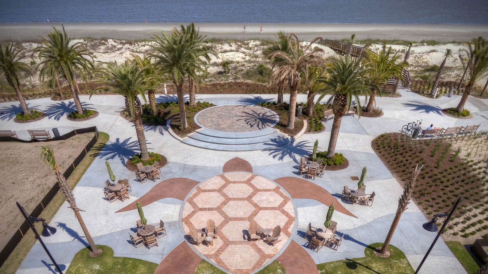 Turtle mosaic outside the Jekyll Island Convention Center