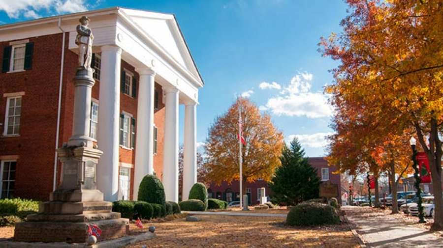 The Historic Greene County Courthouse in Greensboro is one of the oldest in Georgia.