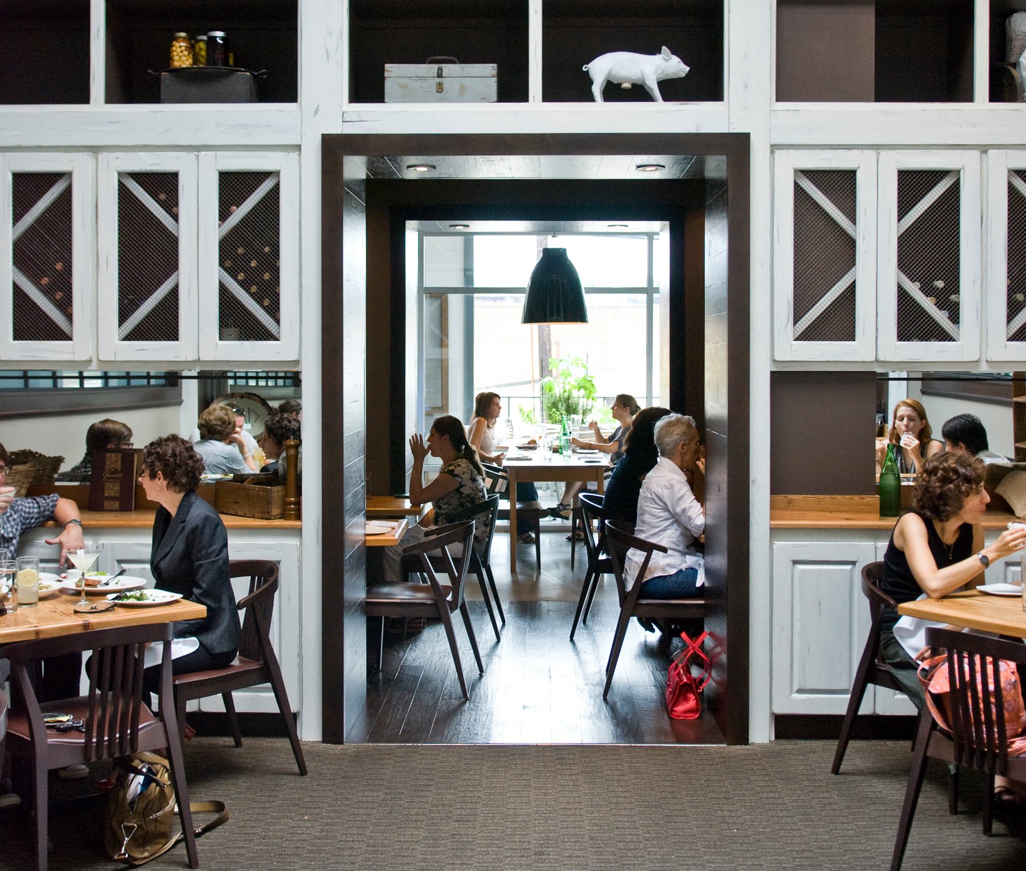 People dining at Miller Union in Atlanta, Georgia
