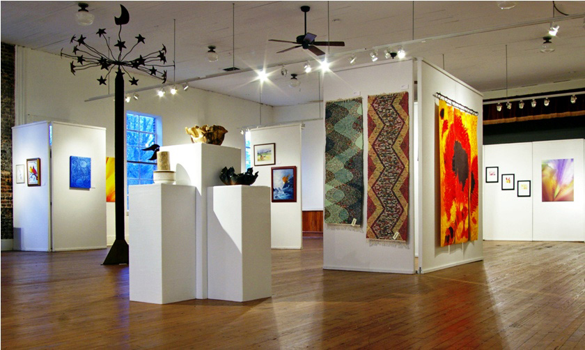 The Main Gallery at the Oconee Cultural Arts Foundation (OCAF). Photo courtesy of Oconee County Welcome Center