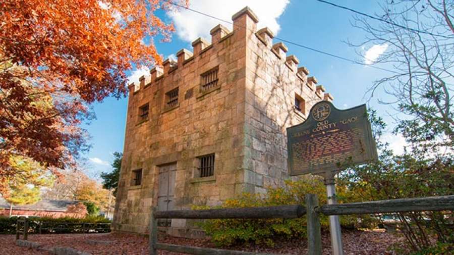The Old Rock Gaol is the oldest masonry jail in Georgia.