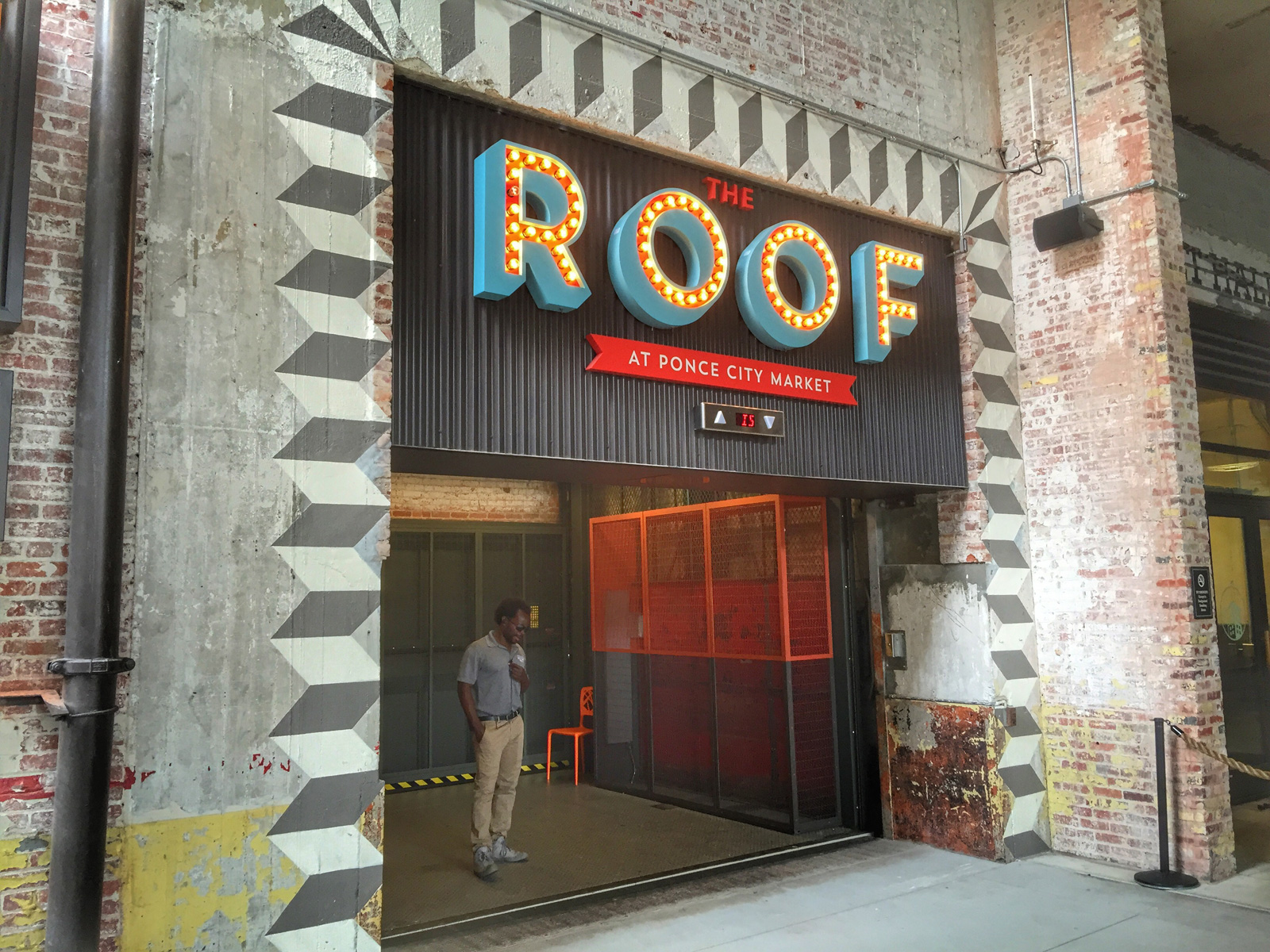 Access to the roof at Ponce City Market. Photo by Lesli Peterson