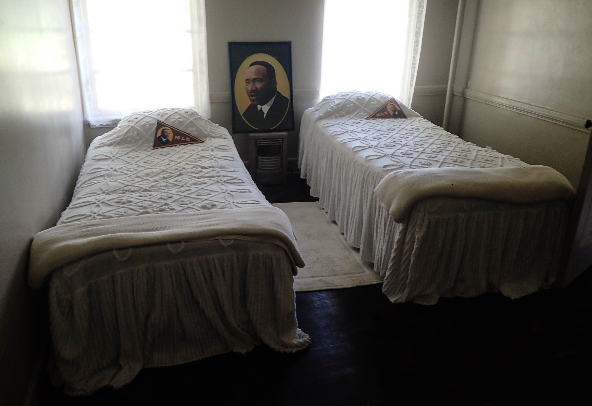 Where Martin Luther King Jr. slept at Dorchester Academy in Midway, Georgia