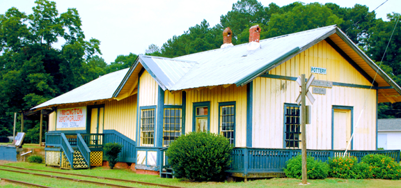 Farmington Depot Gallery. Photo courtesy of Oconee County Welcome Center