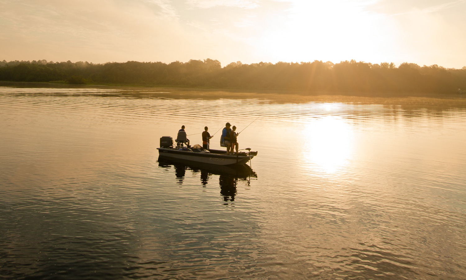 fishing trip at Reed Bingham State Park