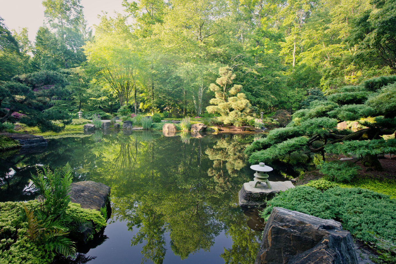 Gibbs Gardens in Ball Ground includes more than 220 acres of gardens and 22 reflecting ponds.