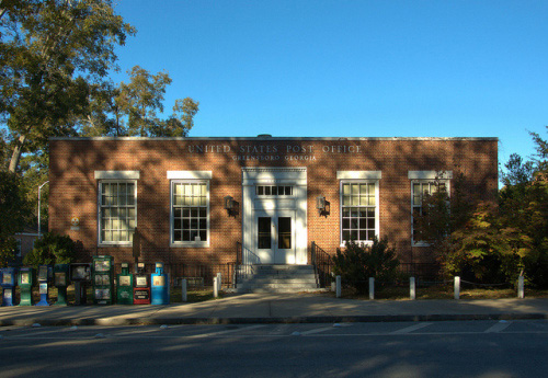 Step inside the Greensboro Post Office to see two Depression-era murals.