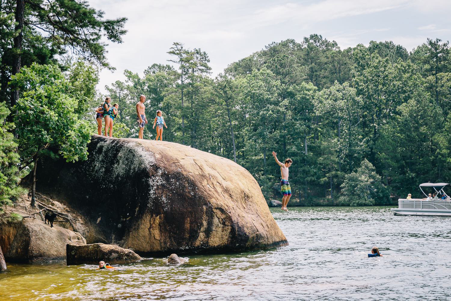 Jumping Rock on Lake Oconee