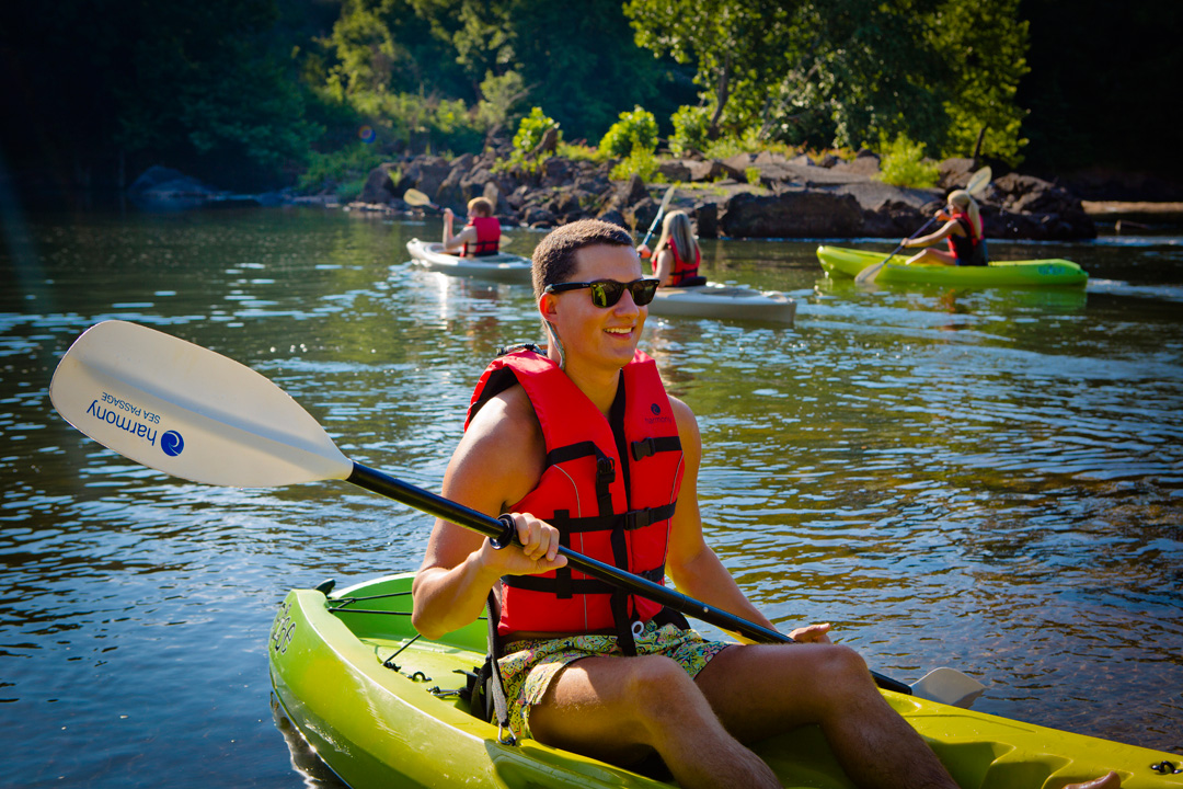 Kayaking on the Oconee River. Photo courtesy Milledgeville CVB