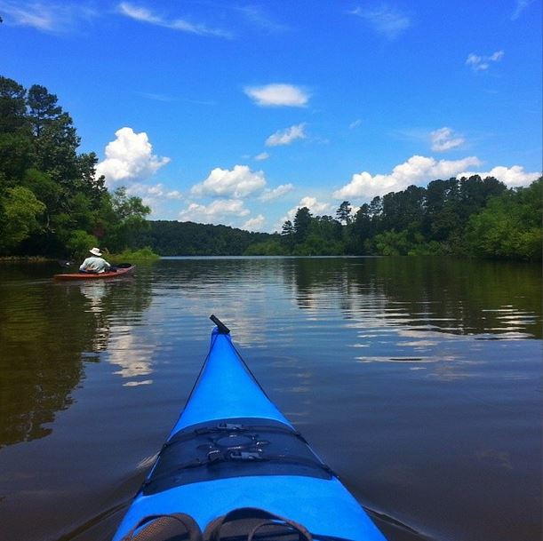 Kayaking on Lake Allatoona
