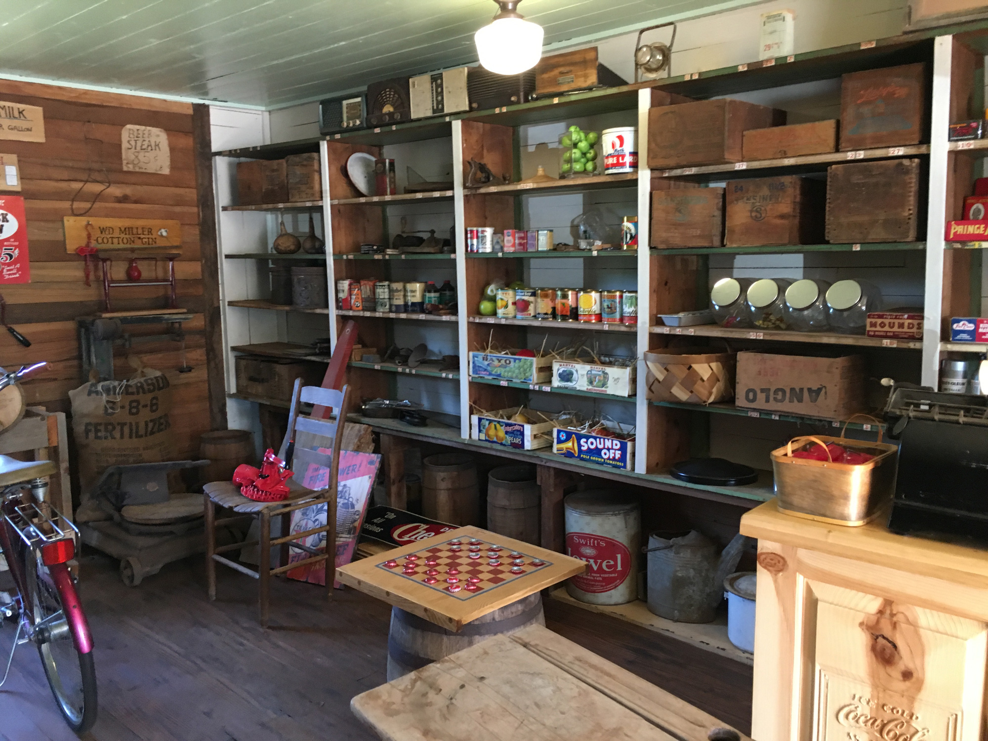 Inside the old Miller's Store in McDonough, Georgia