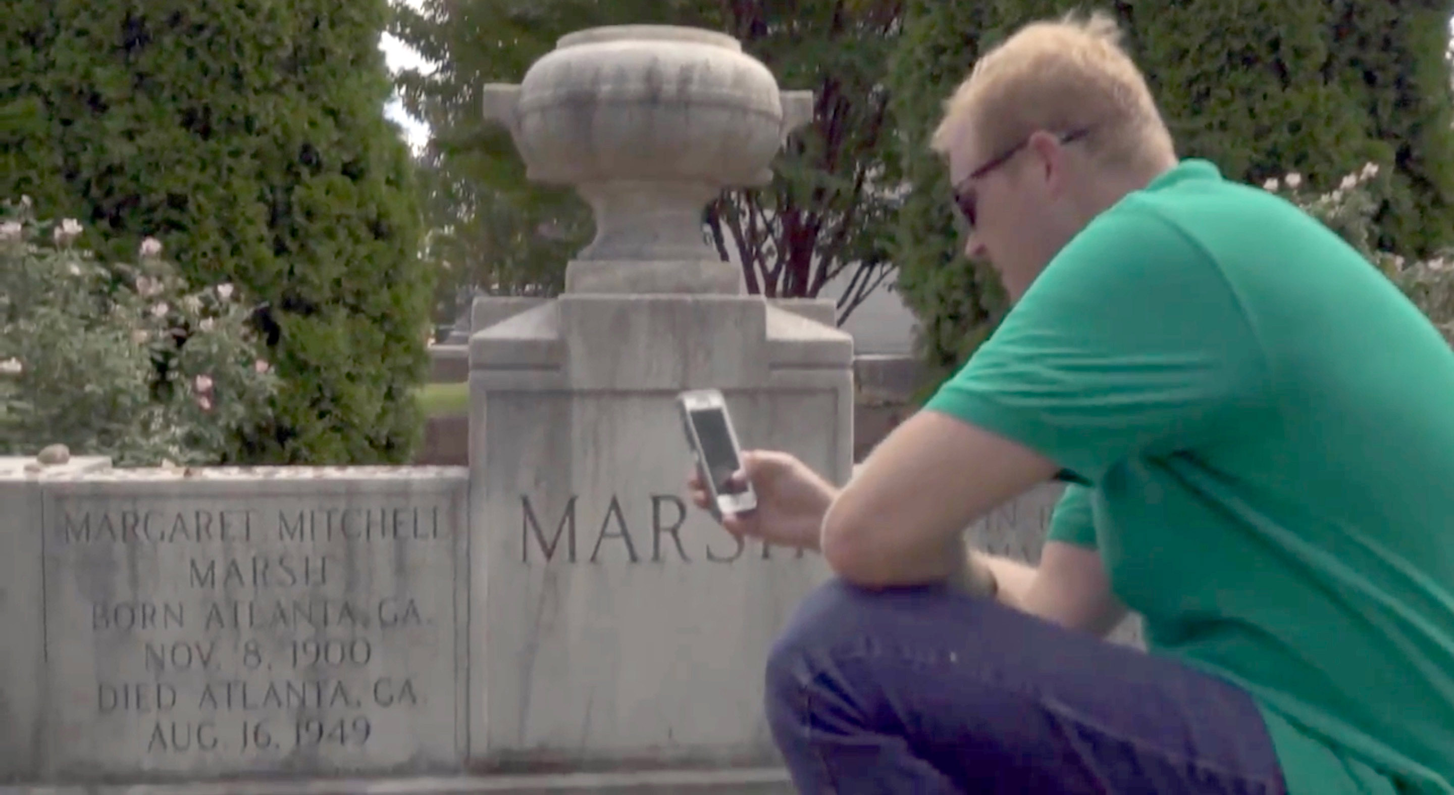 Use the Oakland Cemetery app to learn about Margaret Mitchell and more sites in the historic Atlanta cemetery.