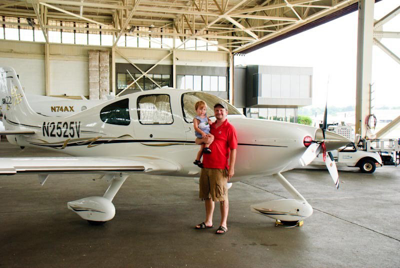 In the hangar at Peachtree DeKalb Airport. Photo by Lesli Peterson