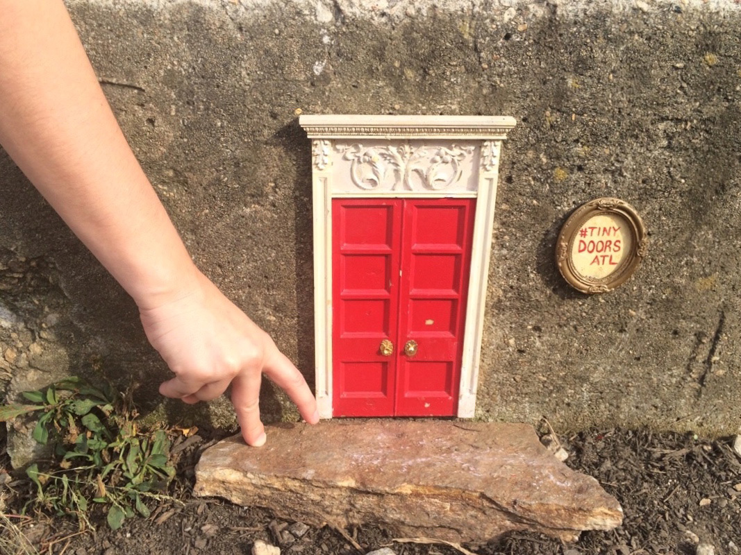 One of many tiny doors located around Atlanta. This one is near Paris on Ponce on the Atlanta BeltLine. - Caroline Eubanks