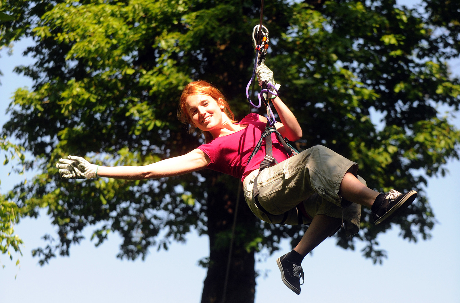 Ziplining at TreeTop Quest