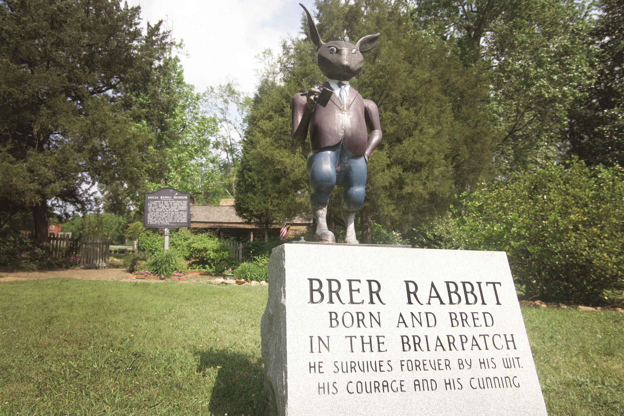 Uncle Remus may be a fictional character, but the Uncle Remus Museum in Eatonton reminds us just how important his stories of Br'er Rabbit were. - GDECD Photography