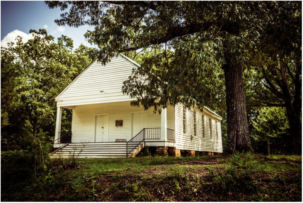 Wrightsboro Methodist Church in Historic Wrightsboro, Georgia