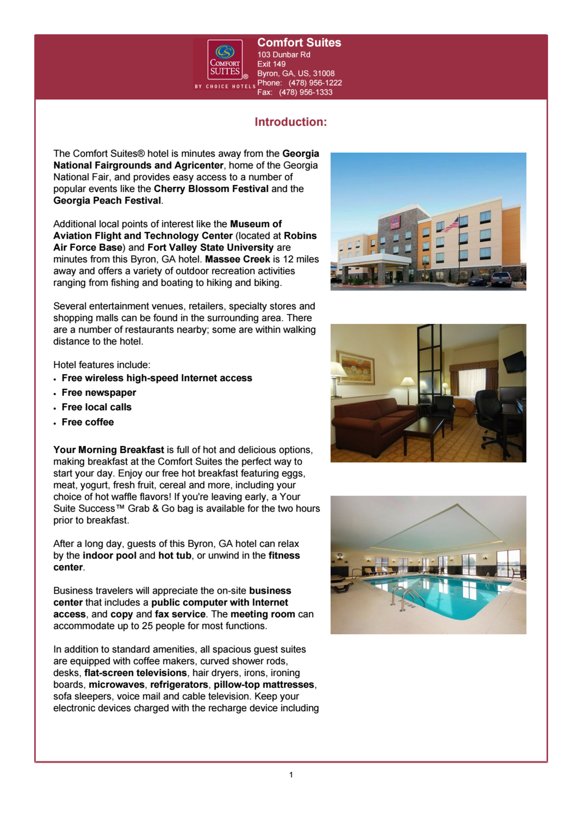Comfort  Suites, Byron