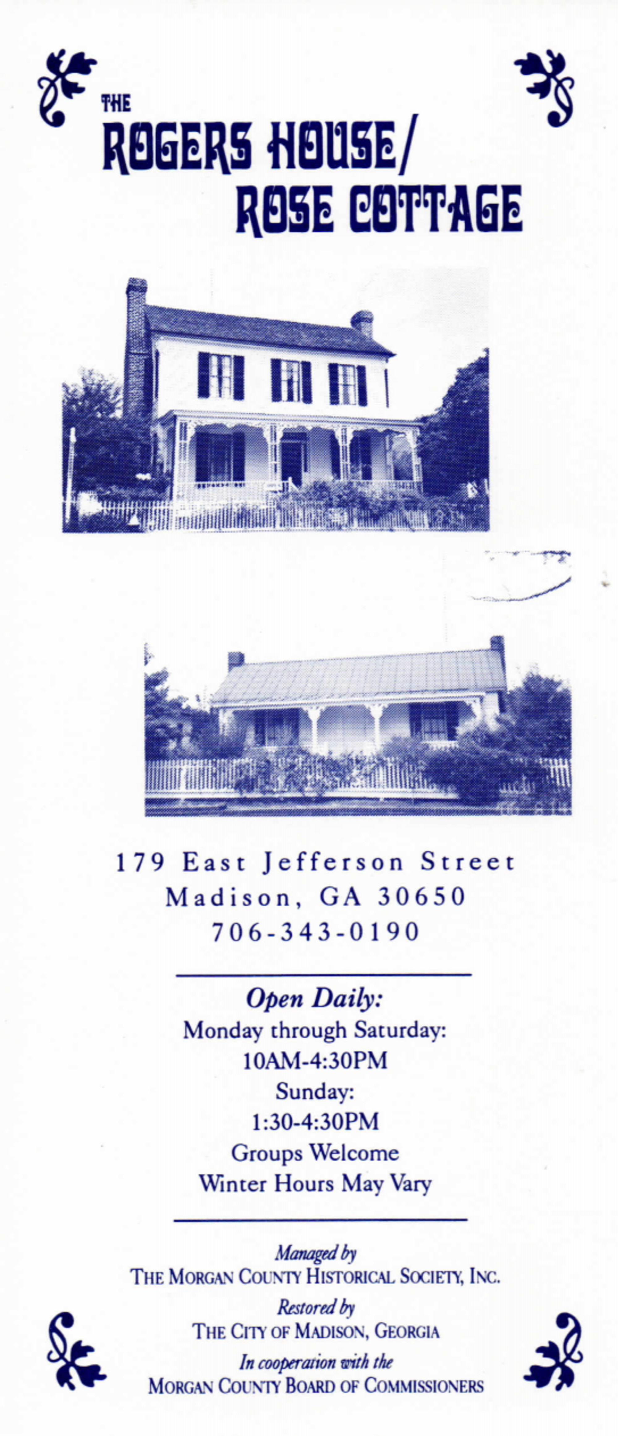 Rogers House & Rose Cottage Brochure