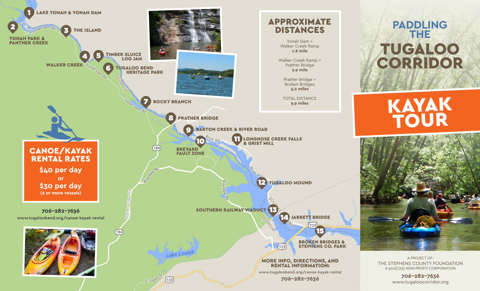 Tugaloo Corridor Kayak Tour
