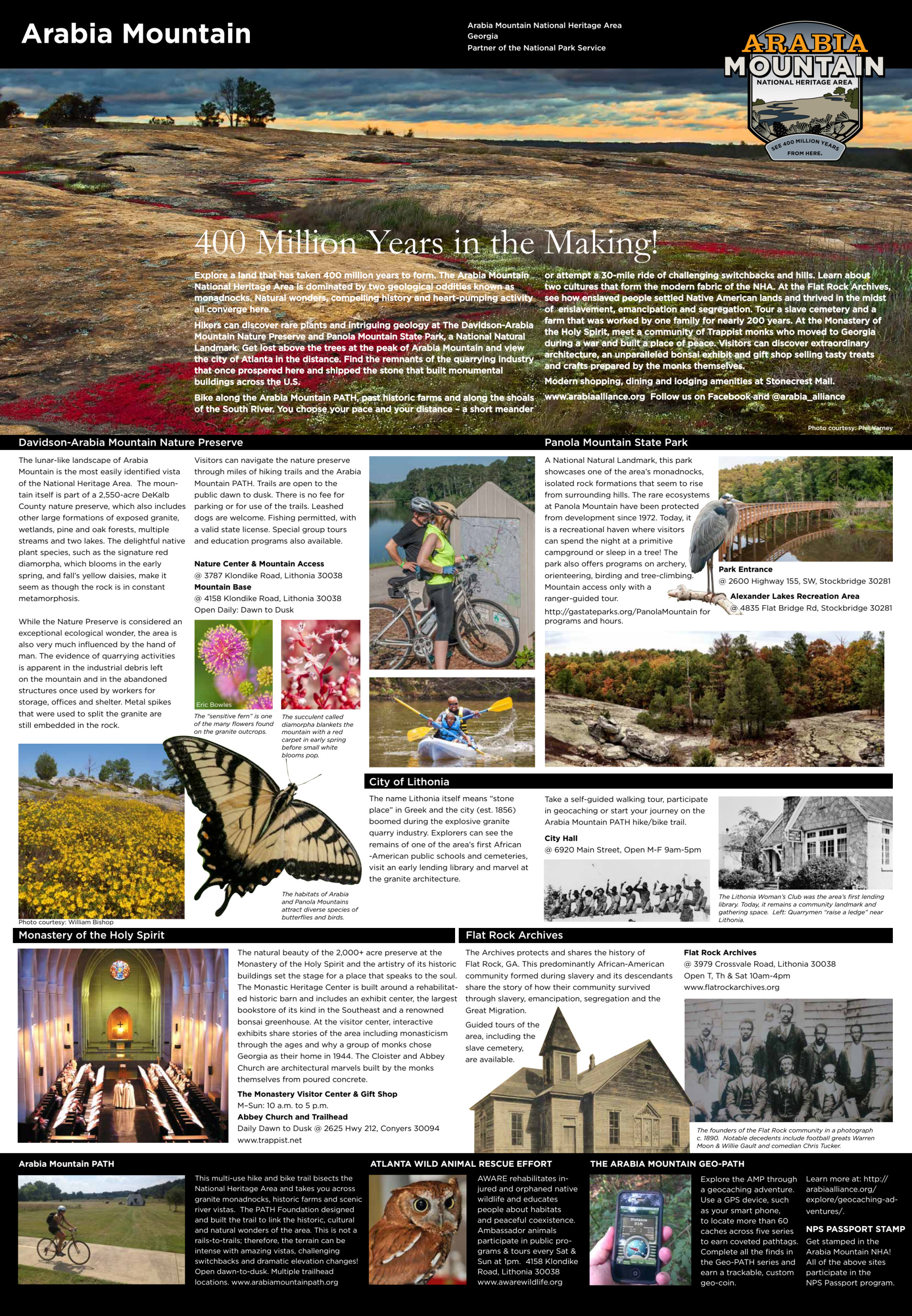 Arabia Mountain National Heritage Area Visitor Guide
