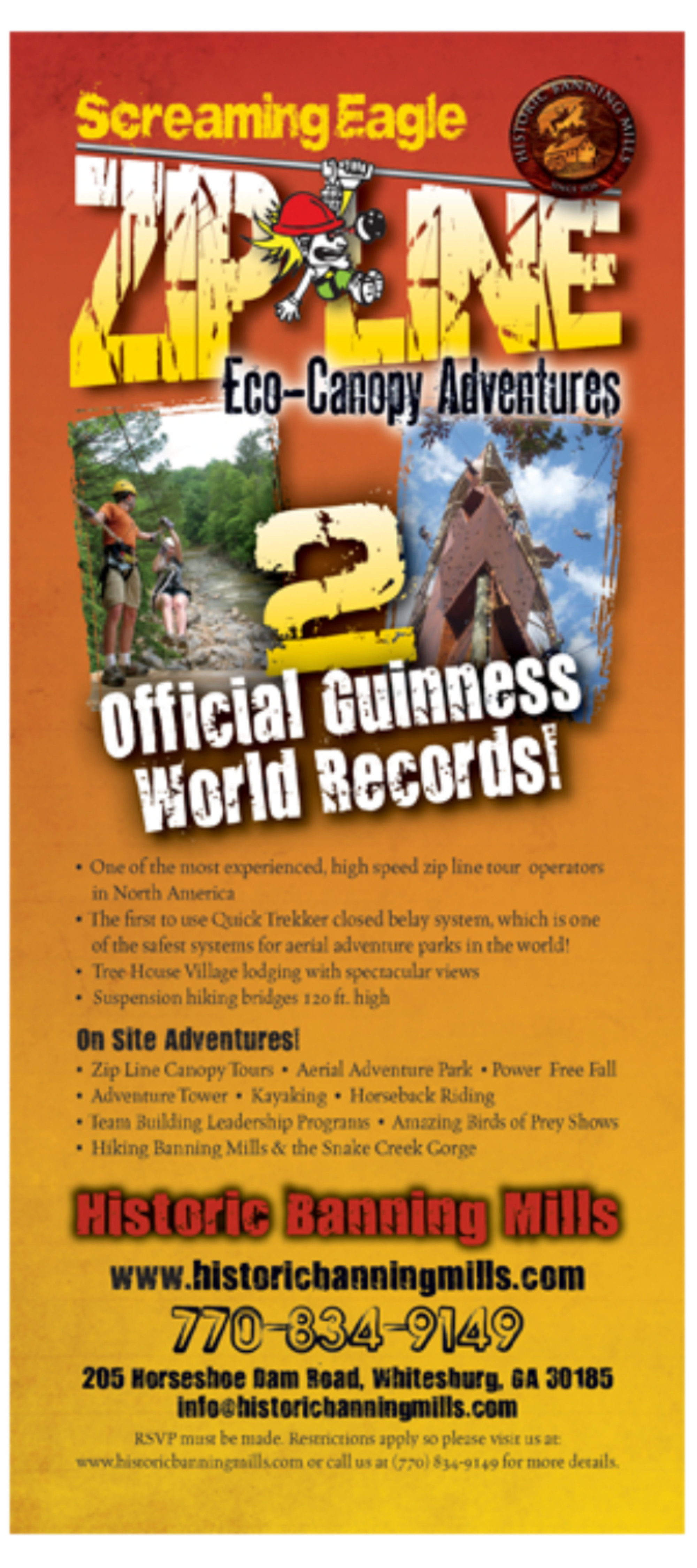 Screaming Eagle ZipLine Eco-Canopy Adventures